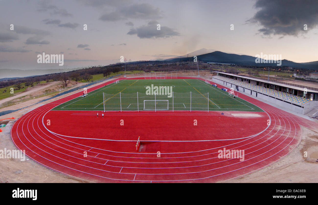 Stadion Leichtathletik in Werken Stockfoto