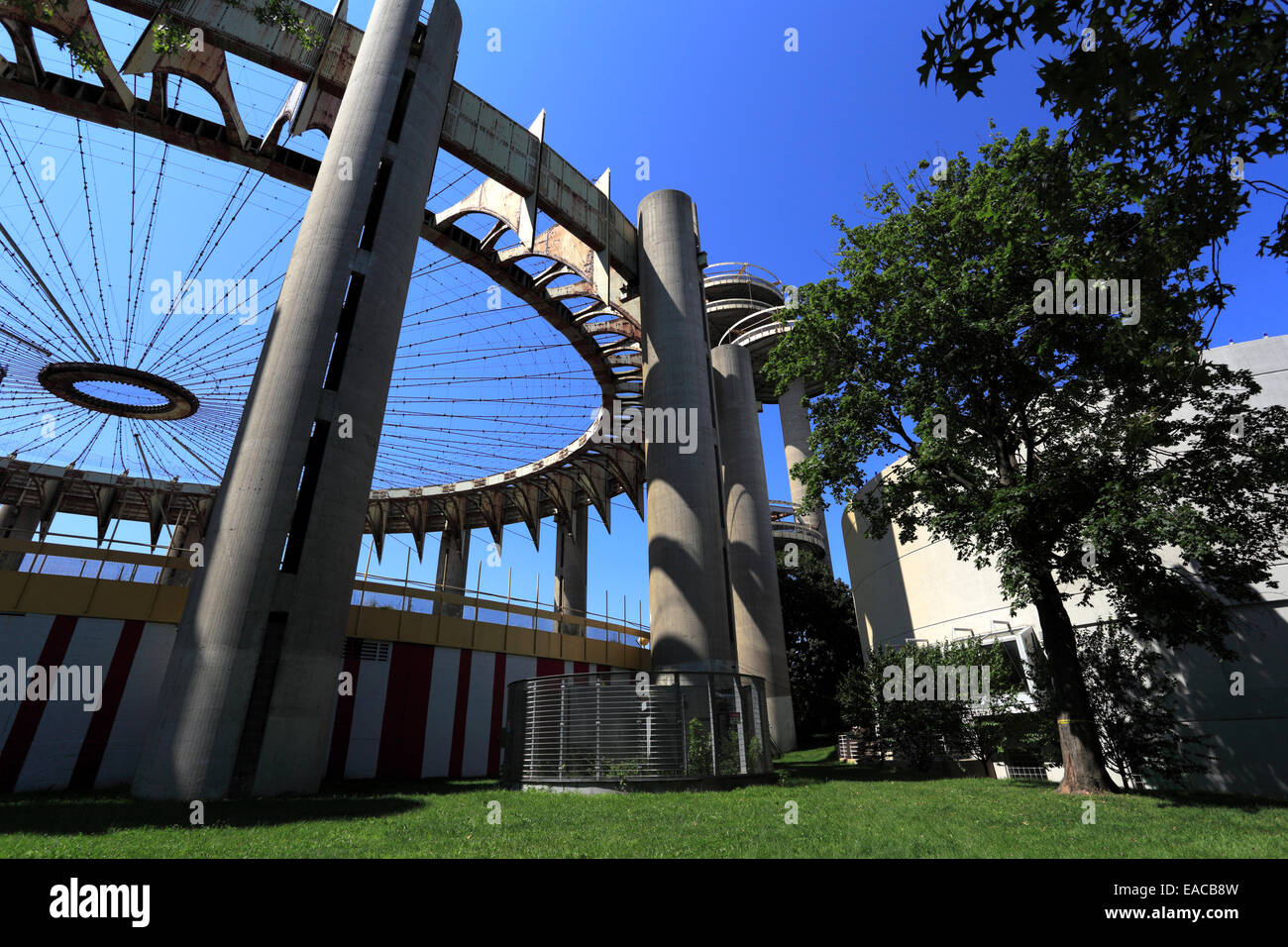 New York-Pavillon aus dem 1964 Weltausstellung Flushing Meadows Corona Park Queens New York verlassen Stockfoto