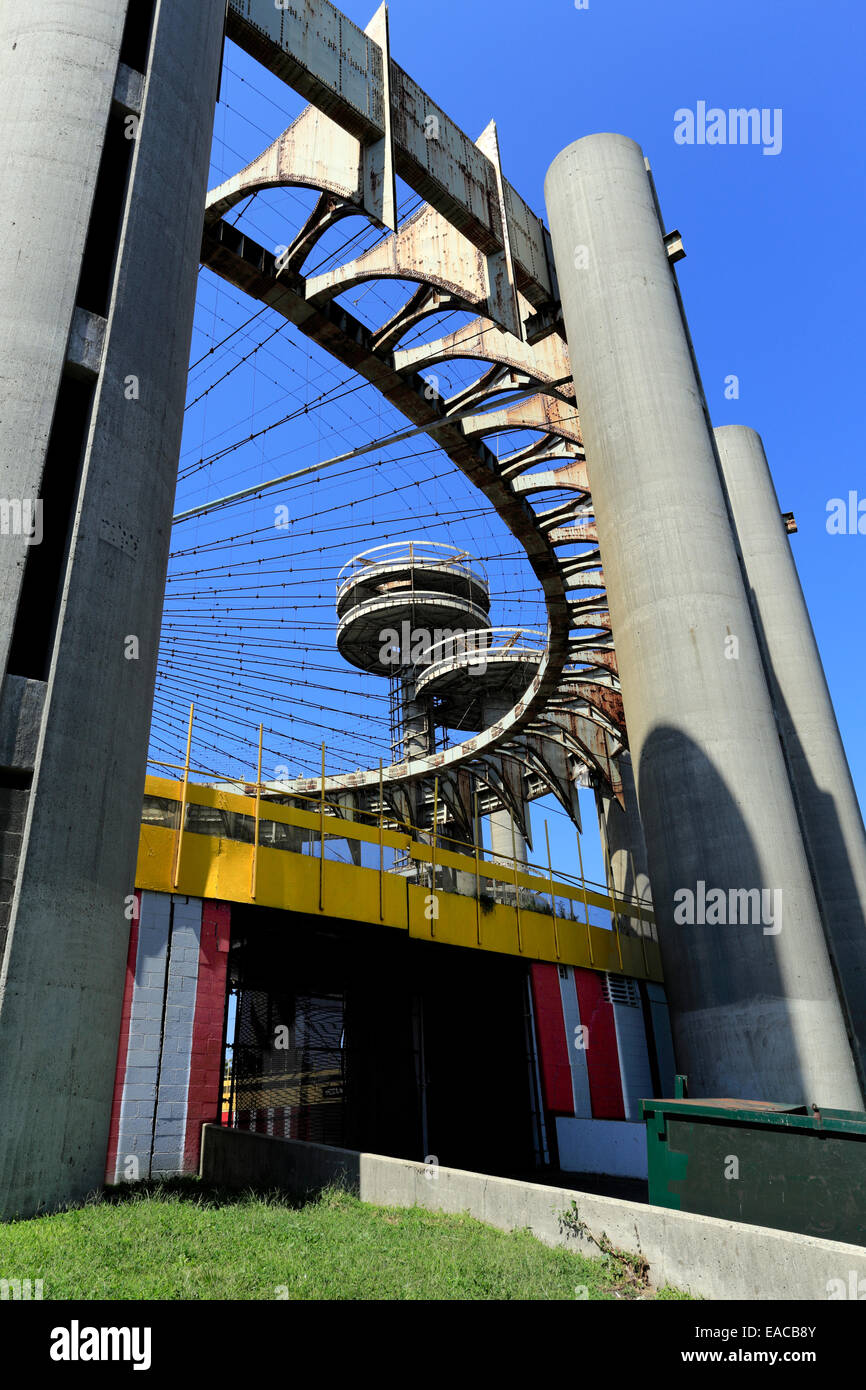 New York-Pavillon aus dem 1964 Weltausstellung Flushing Meadows Corona Park Queens New York verlassen Stockfoto