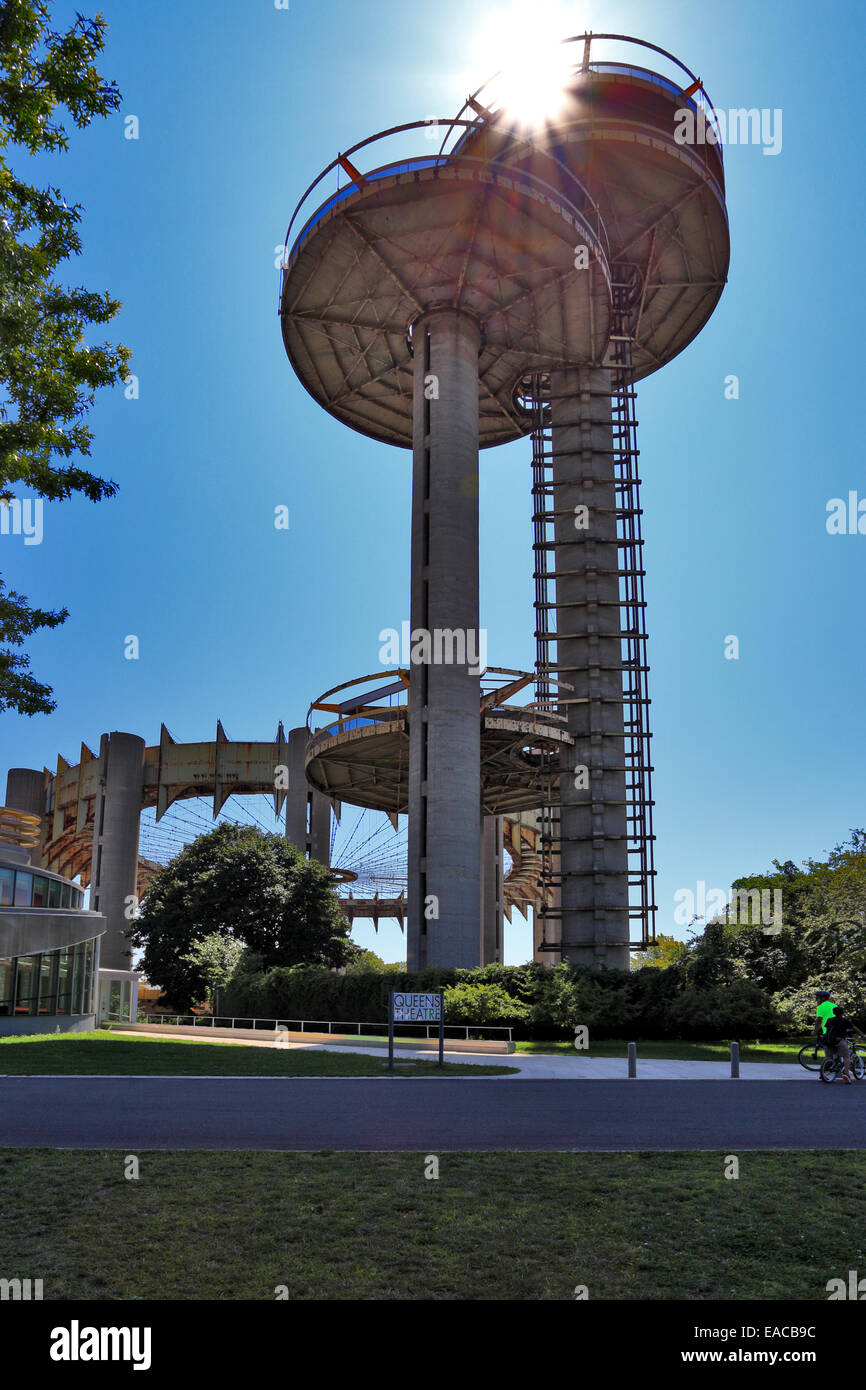 New York-Pavillon aus dem 1964 Weltausstellung Flushing Meadows Corona Park Queens New York verlassen Stockfoto
