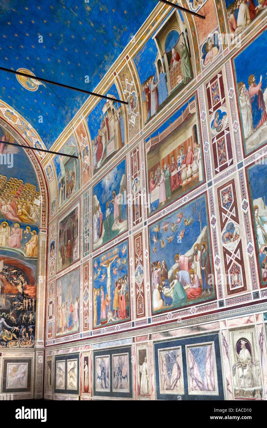Die Scrovegni-Kapelle - Cappella Degli Scrovegni, Padua, Veneto, Italien Stockfoto