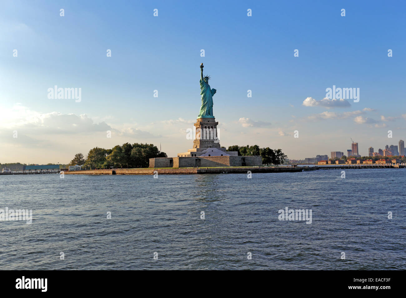 Freiheitsstatue Liberty New Yorker Hafen Stockfoto