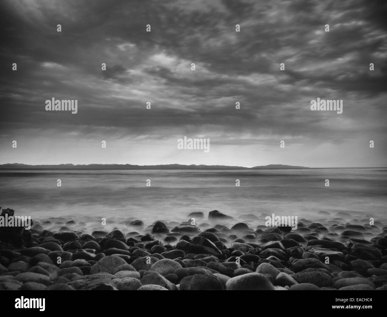 Gewitter am Horizont Stockfoto