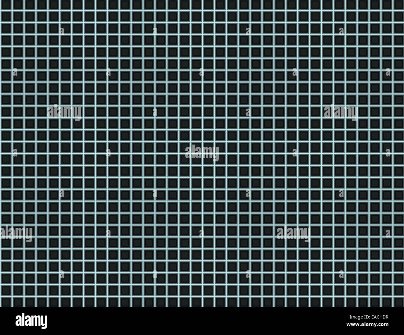 Abstrakte schwarzen quadratischen Hintergrund technischer Präzision matrix Stockfoto