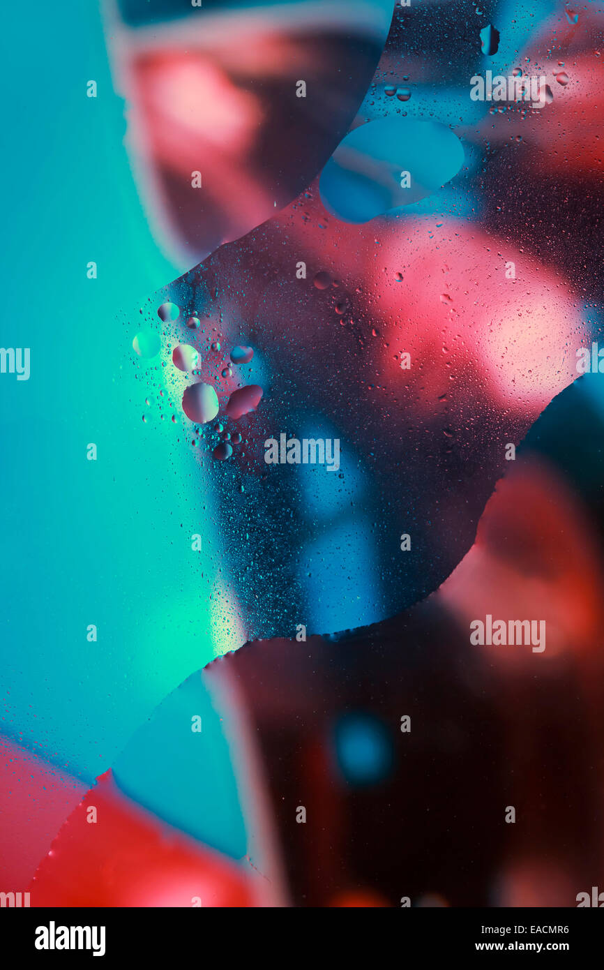 abstrakte Farbhintergrund Wasserblasen Stockfoto