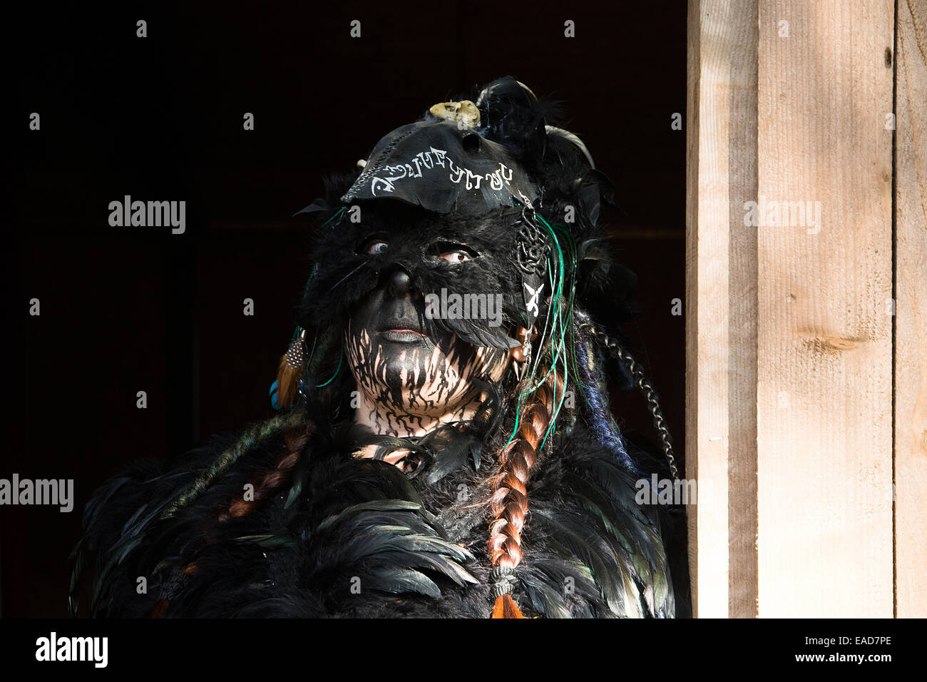 Lucca, Italien-November 1, 2014:girl, gekleidet in Kostümen der Figuren aus dem Comic oder Cartoon Animation sind im c fotografiert Stockfoto