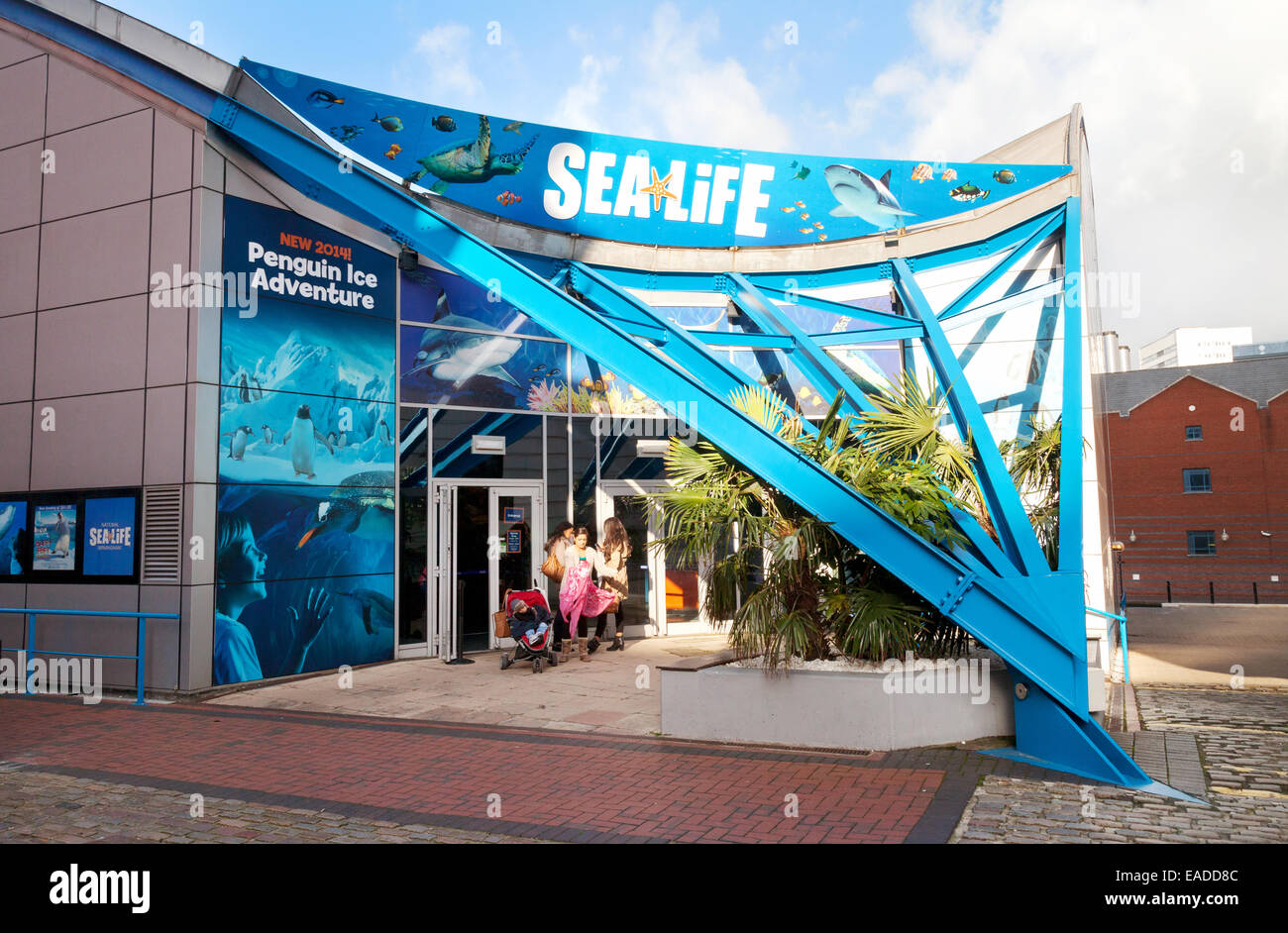 Eingang zum National Sealife Centre, Birmingham UK Stockfoto