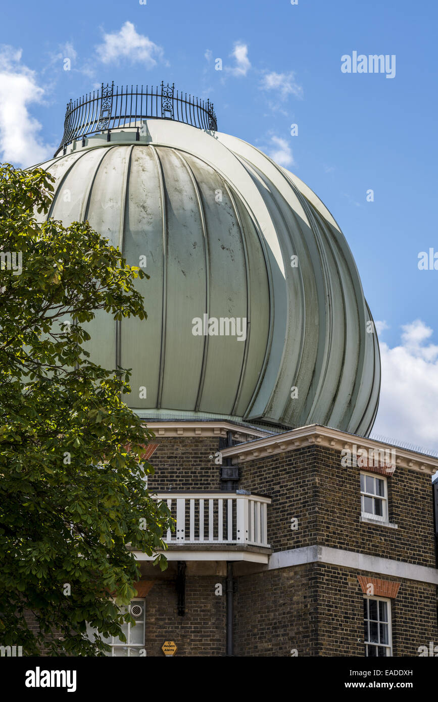 Die Royal Observatory, Greenwich, London spielte eine wichtige Rolle in der Geschichte der Astronomie und Navigation, und ist am besten bekannt als th Stockfoto