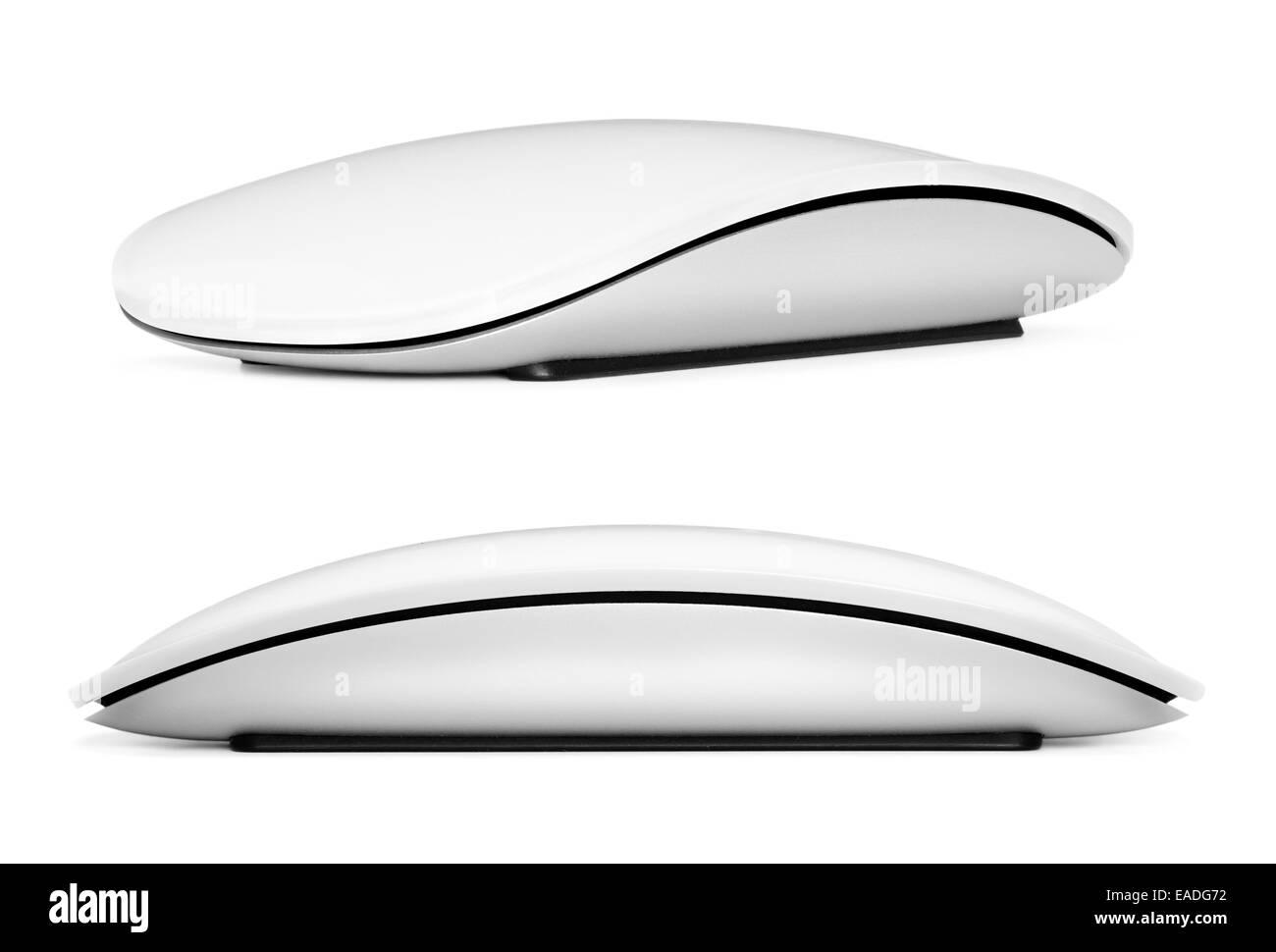 Computer-Maus auf einem weißen Hintergrund, Nahaufnahme Stockfoto