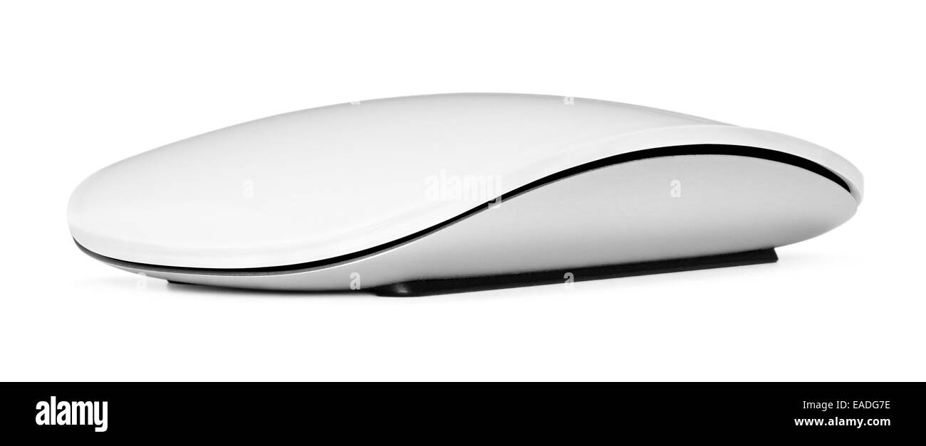 Computer-Maus auf einem weißen Hintergrund, Nahaufnahme Stockfoto