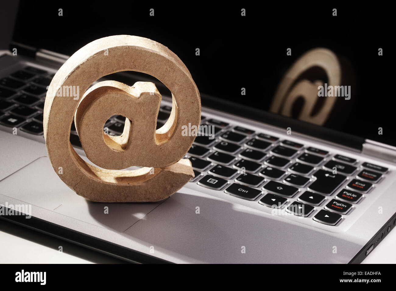 E-Mail @-Symbol Stockfoto