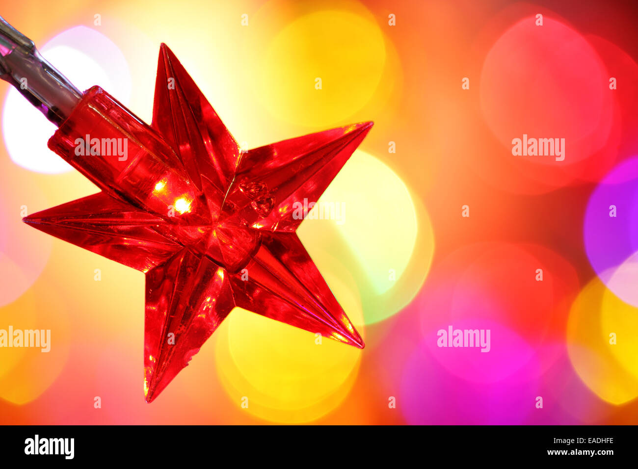 Weihnachtsbeleuchtung Stockfoto