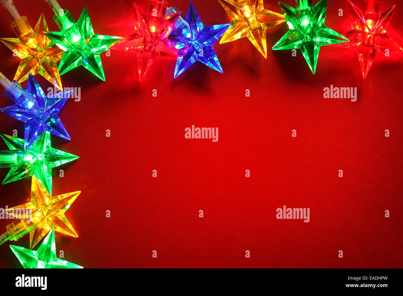 Christmas Lights Hintergrund Stockfoto