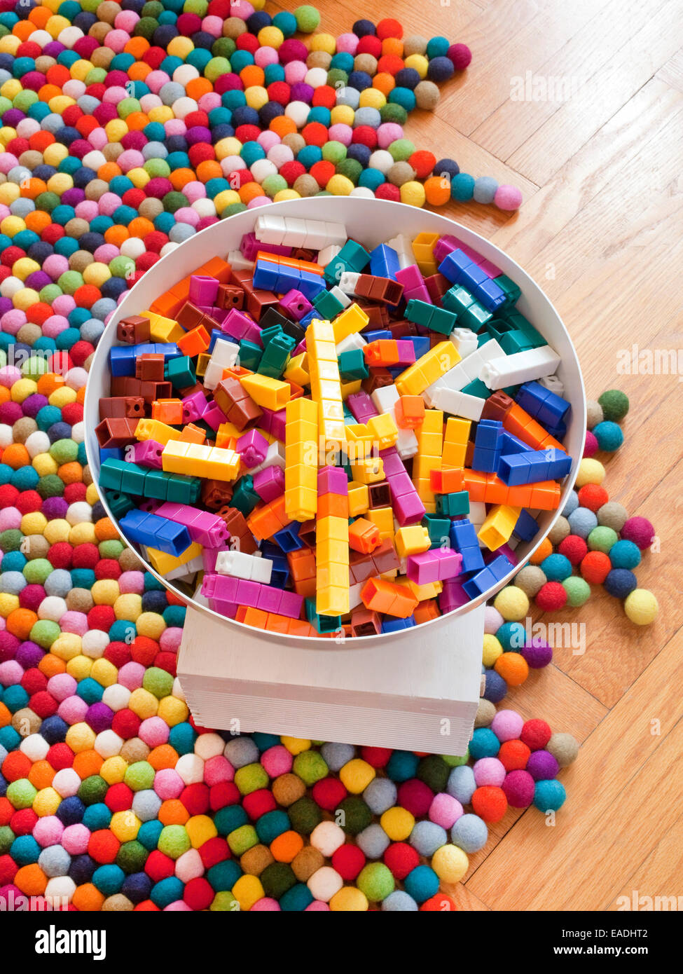 Legos und colorfu Stockfoto