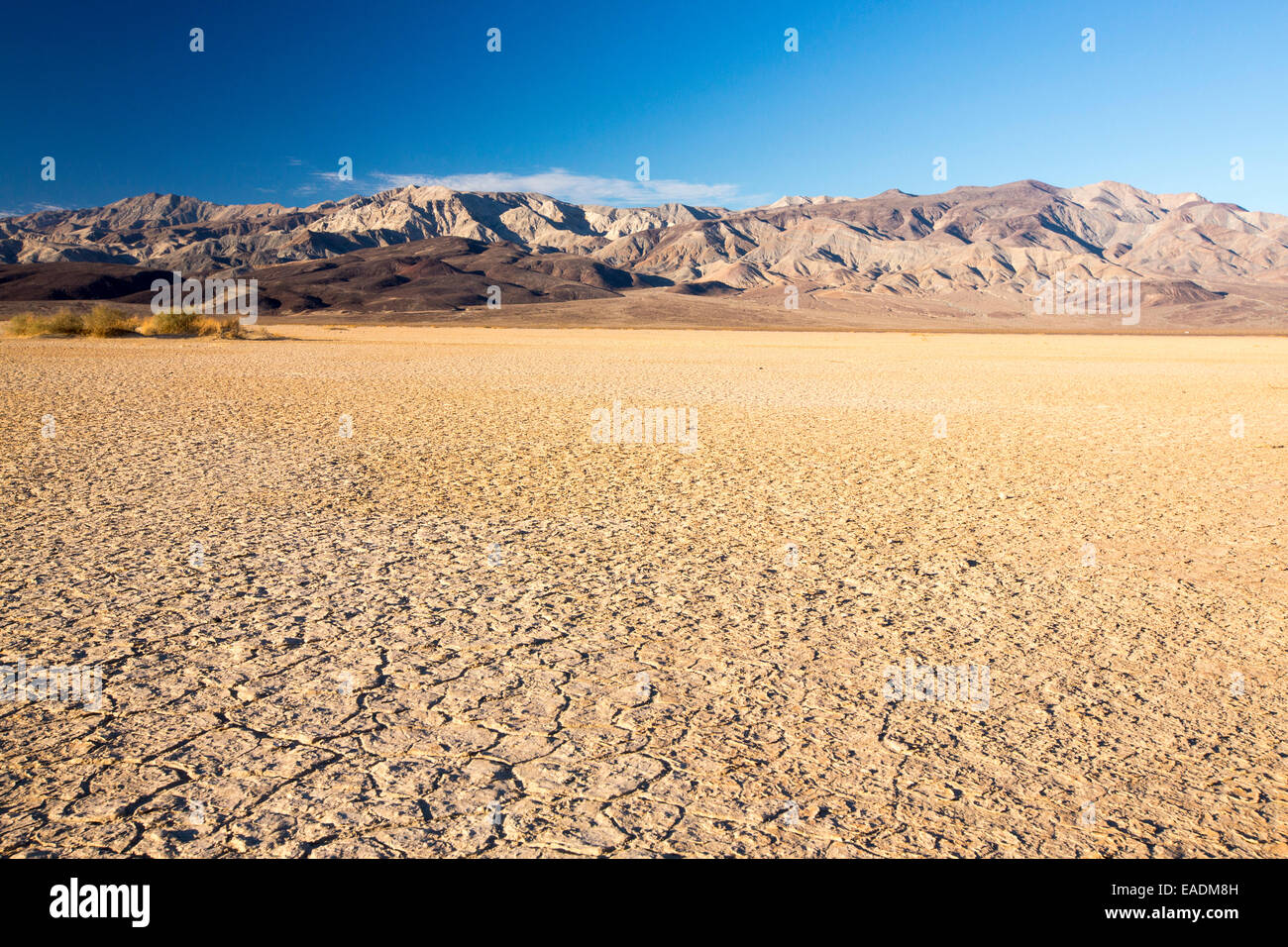 Death Valley ist der niedrigsten, heißesten und trockensten Ort in den USA, mit einer durchschnittlichen jährlichen Niederschlagsmenge von etwa 2 Zoll, einigen Jahren es Stockfoto