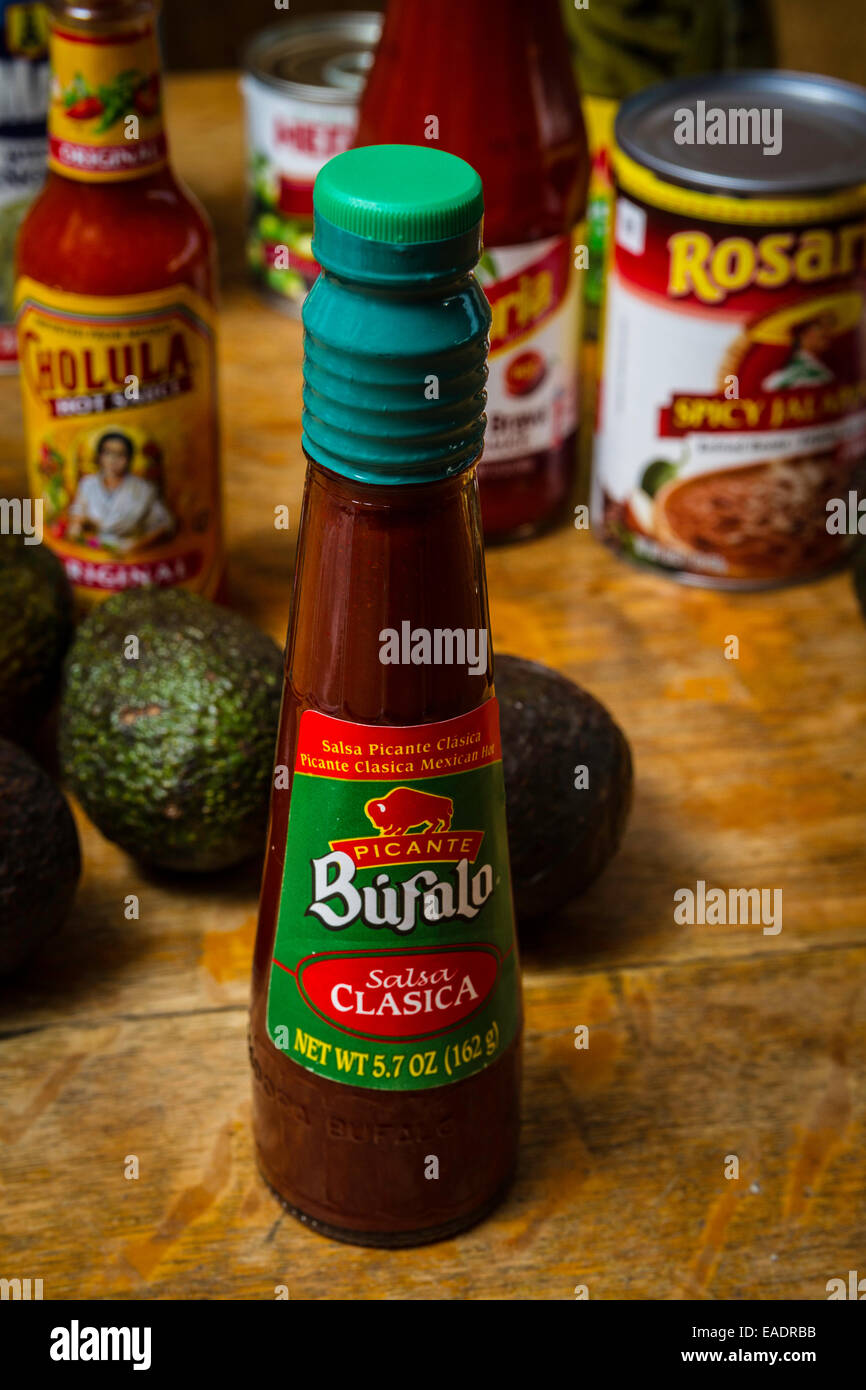 Bufalo picante Sauce an den meisten California Lebensmittelgeschäften erhältlich Stockfoto