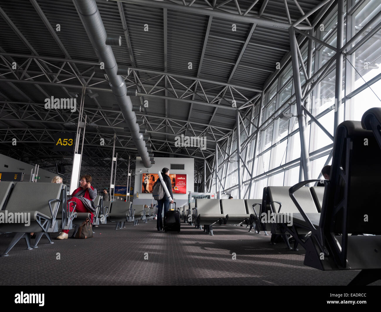 Der internationale Flughafen Brüssel Stockfoto