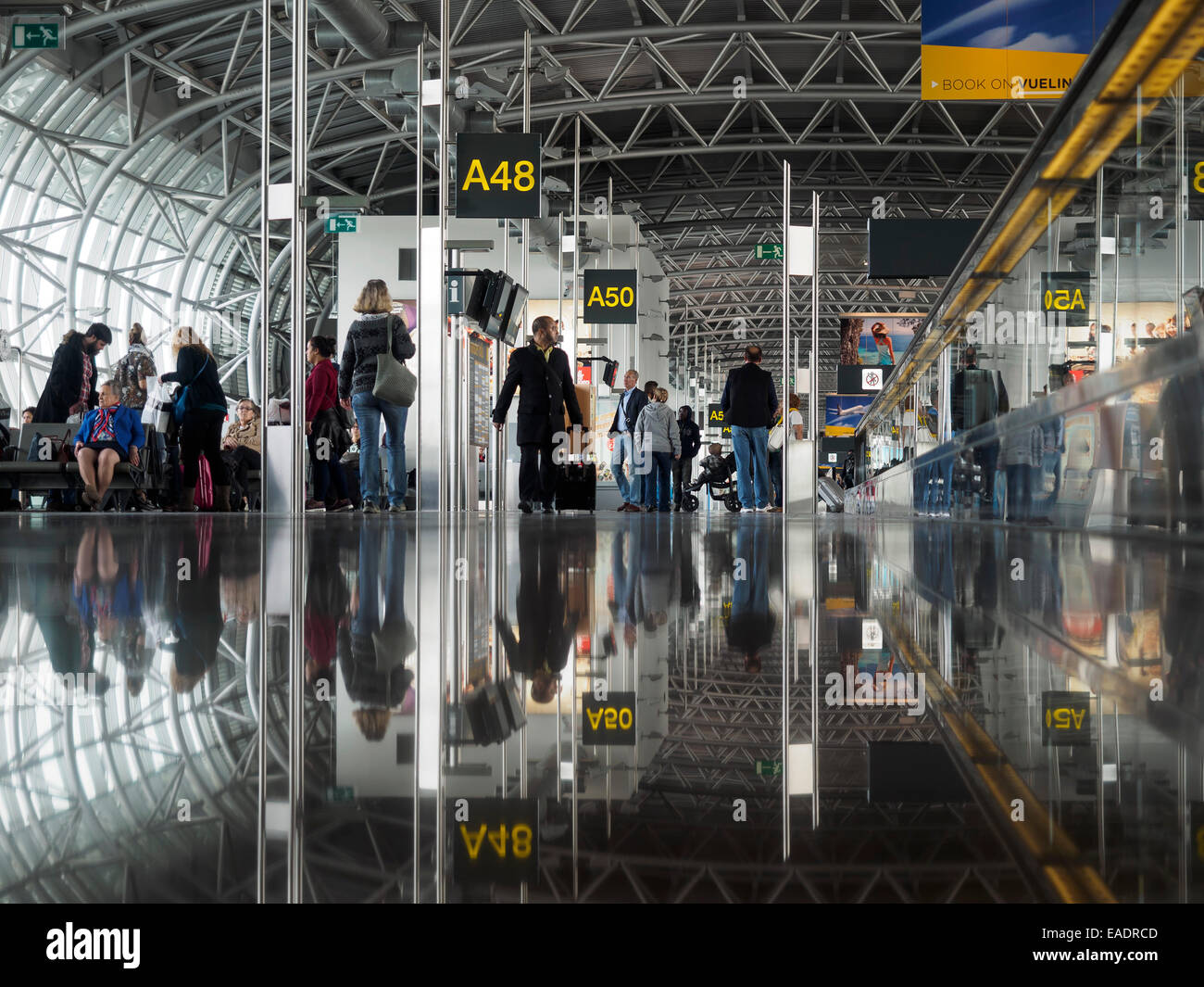 Der internationale Flughafen Brüssel Stockfoto