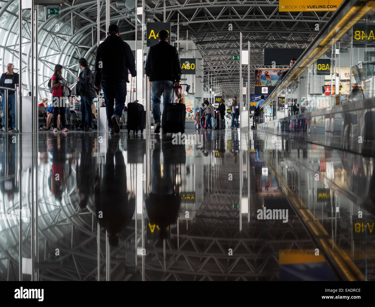 Der internationale Flughafen Brüssel Stockfoto