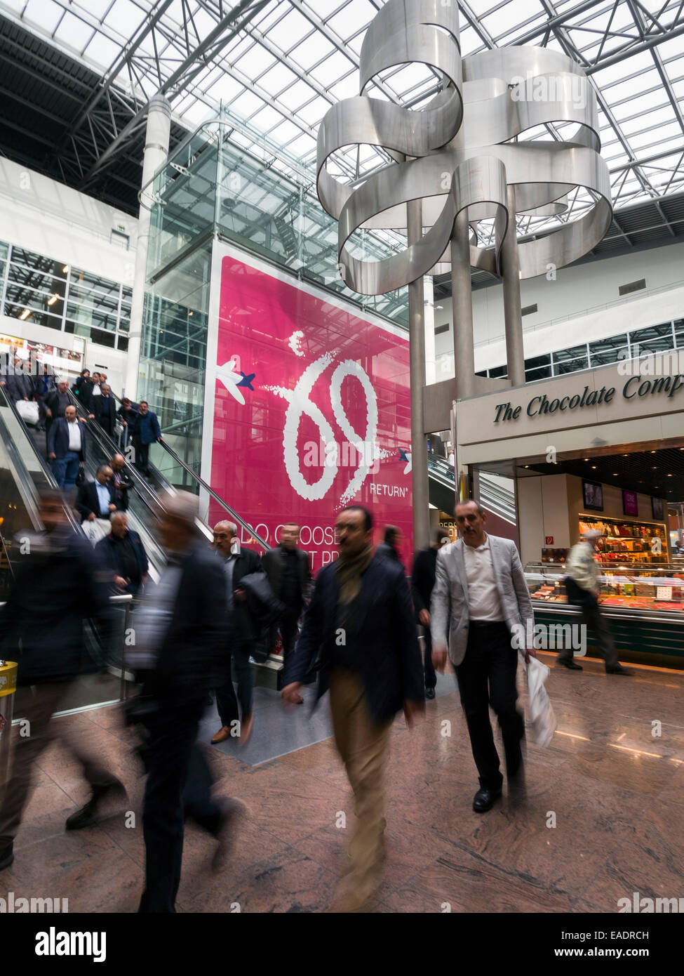 Der internationale Flughafen Brüssel Stockfoto