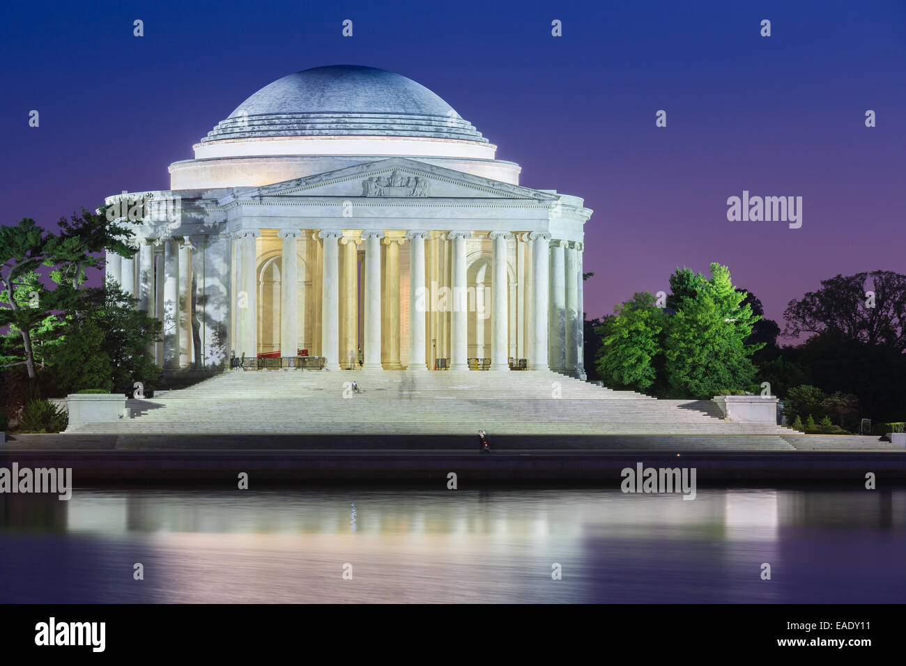 Thomas Jefferson Memorial ist eine presidential Memorial in Washington, D.C., Thomas Jefferson gewidmet. Stockfoto