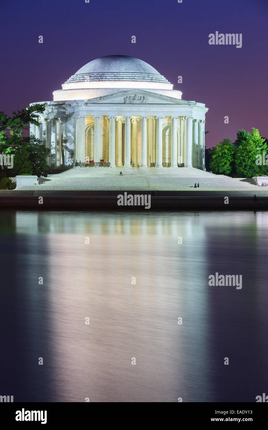 Thomas Jefferson Memorial ist ein presidential Memorial in Washington, D.C., Thomas Jefferson, eine amerikanische Gründung gewidmet Stockfoto