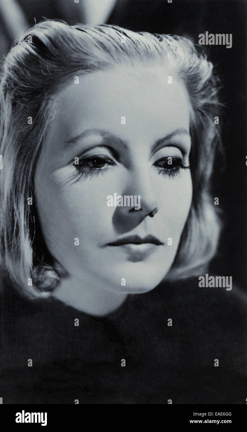 Greta Garbo von einer 1930er Jahre Ross Verlag Karte Stockfoto