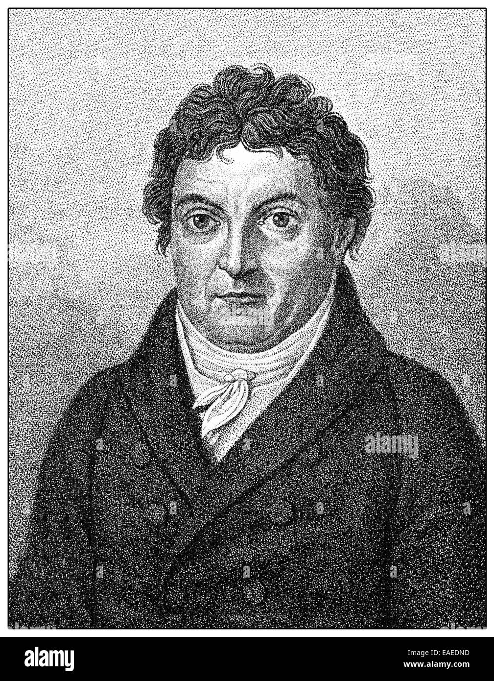 Johann Gottlieb Fichte, 1762-1814, ein deutscher Pädagoge und Philosoph des deutschen Idealismus, Portait von Johann Gottlieb Fichte (1 Stockfoto