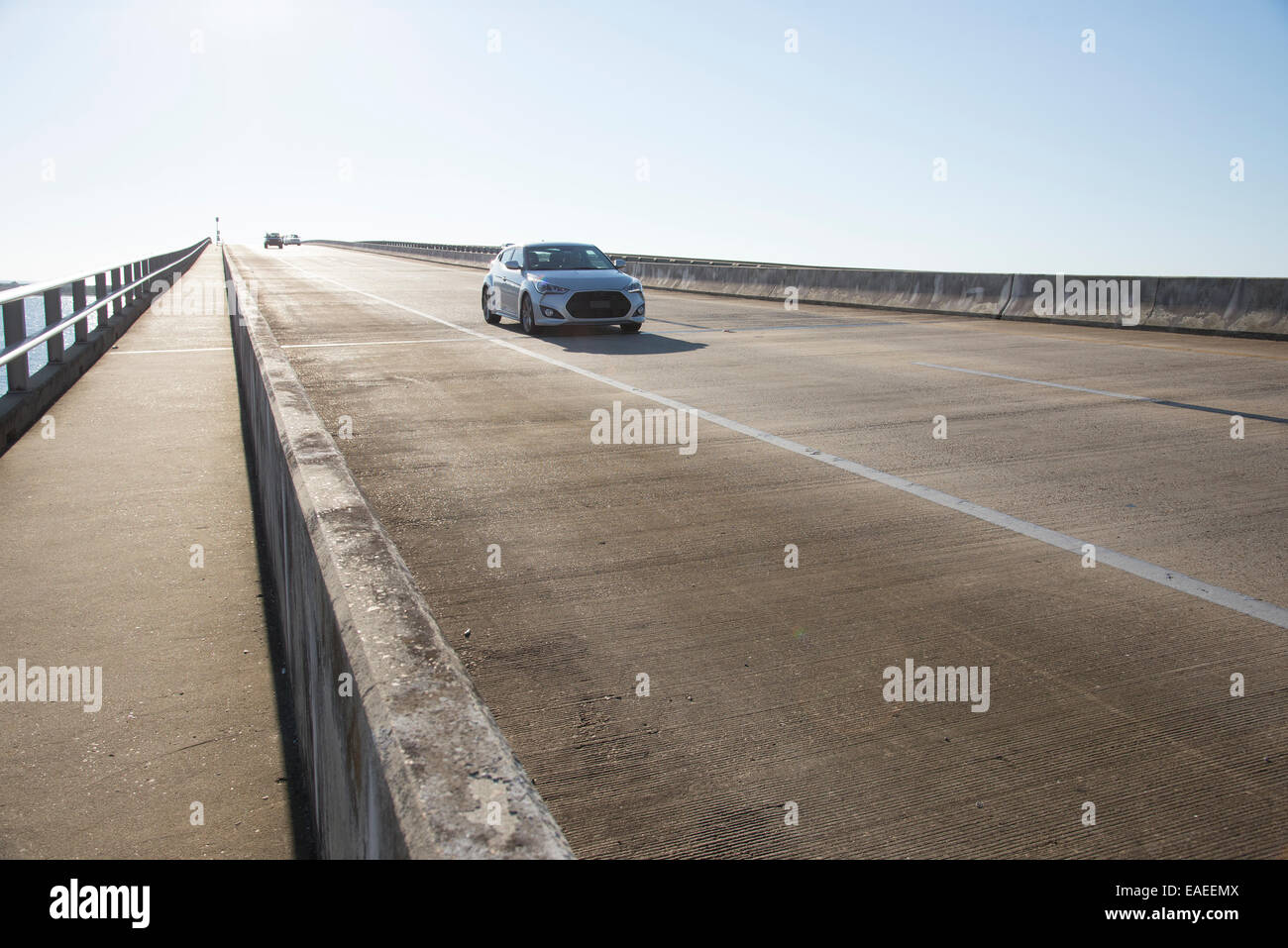 Drei konkrete Schnellstraße in Destin entlang dem Golf von Florida USA Stockfoto