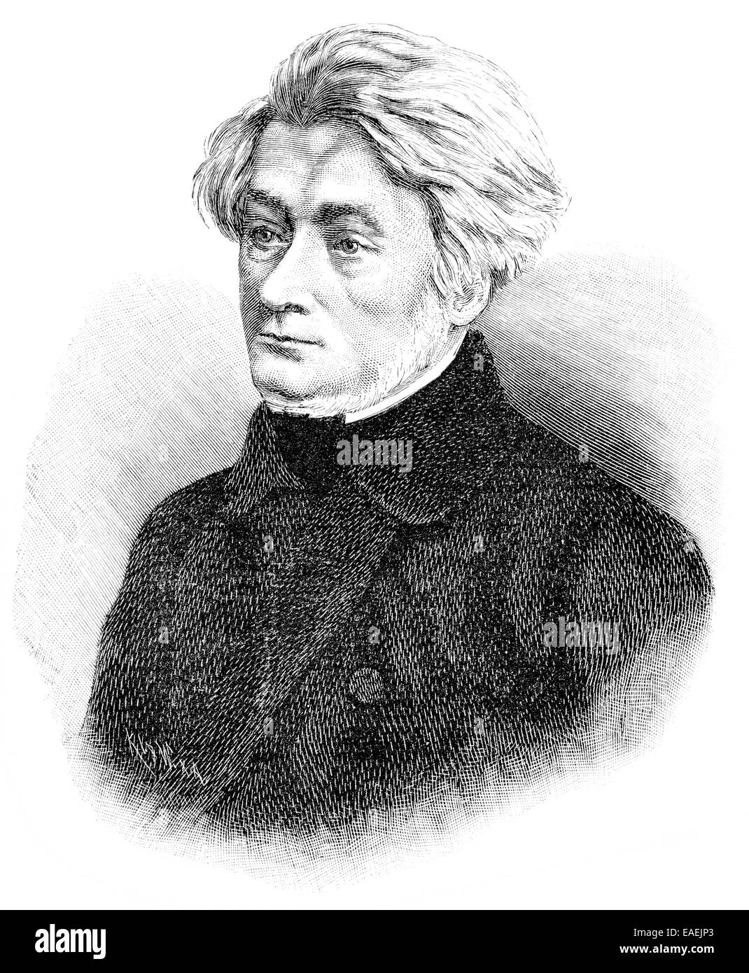 Adam Bernard Mickiewicz, 1798-1855, Polieren, Dichter, Publizist, Übersetzer, Adam Bernard Mickiewicz, 1798-1855, der Na Stockfoto