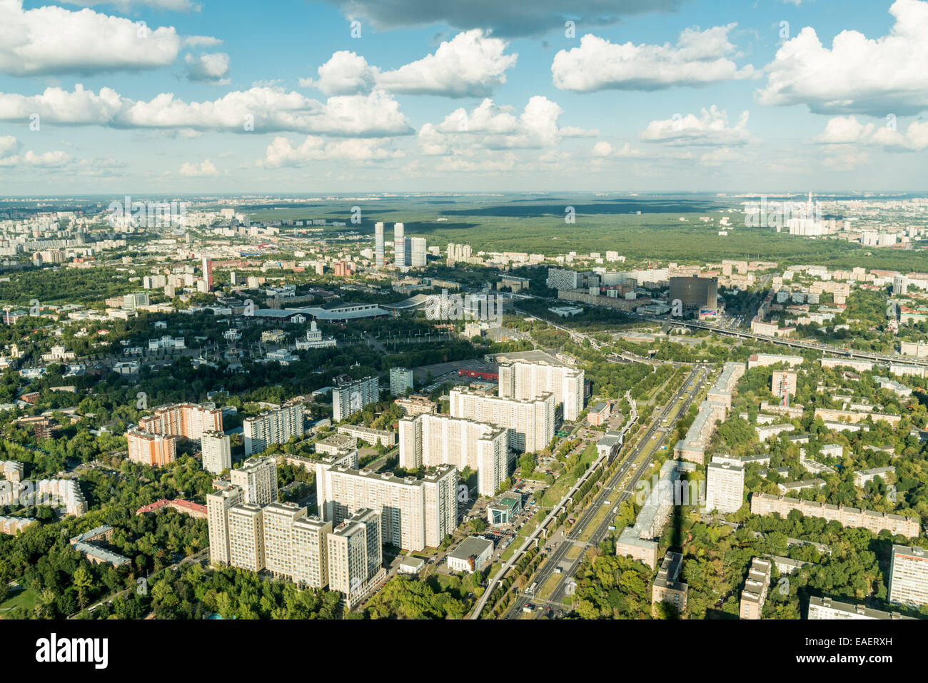 Ostankino-Turm ist ein Fernseher und Radio Tower in Moskau Stockfoto