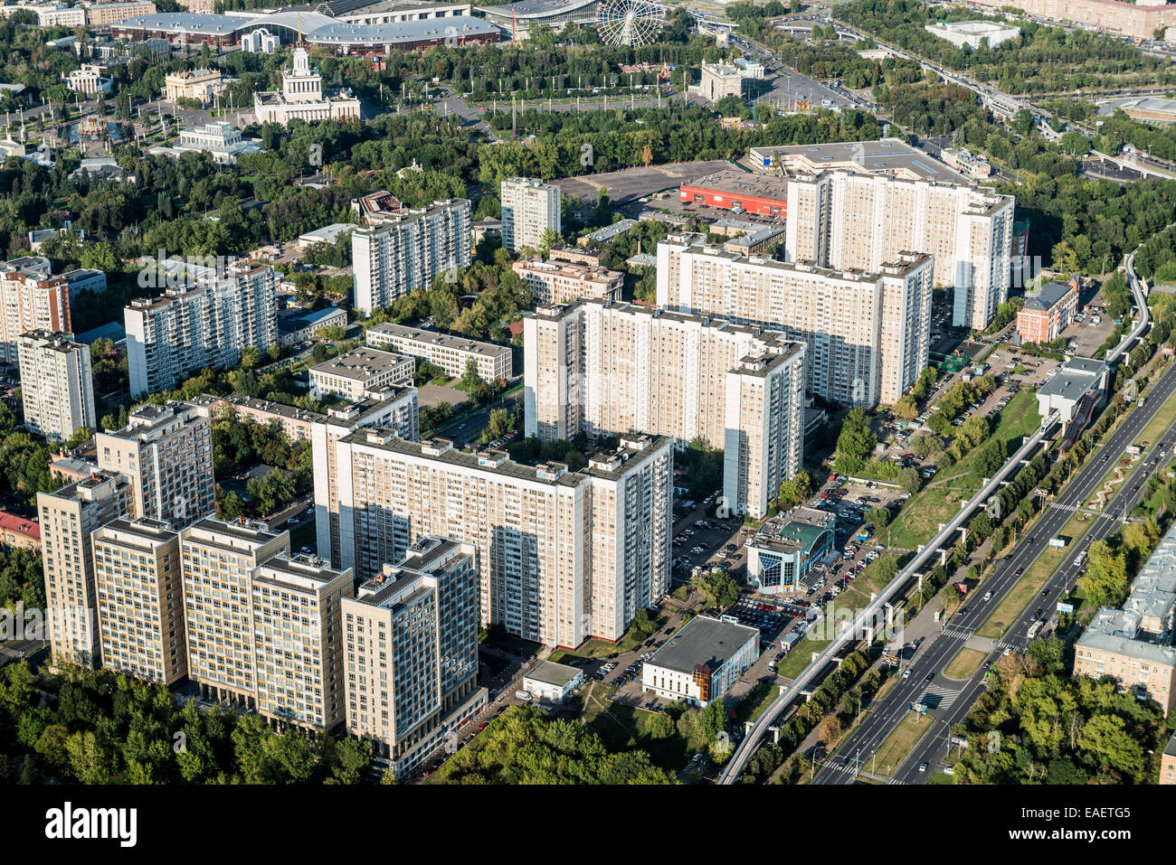 Ostankino-Turm ist ein Fernseher und Radio Tower in Moskau Stockfoto