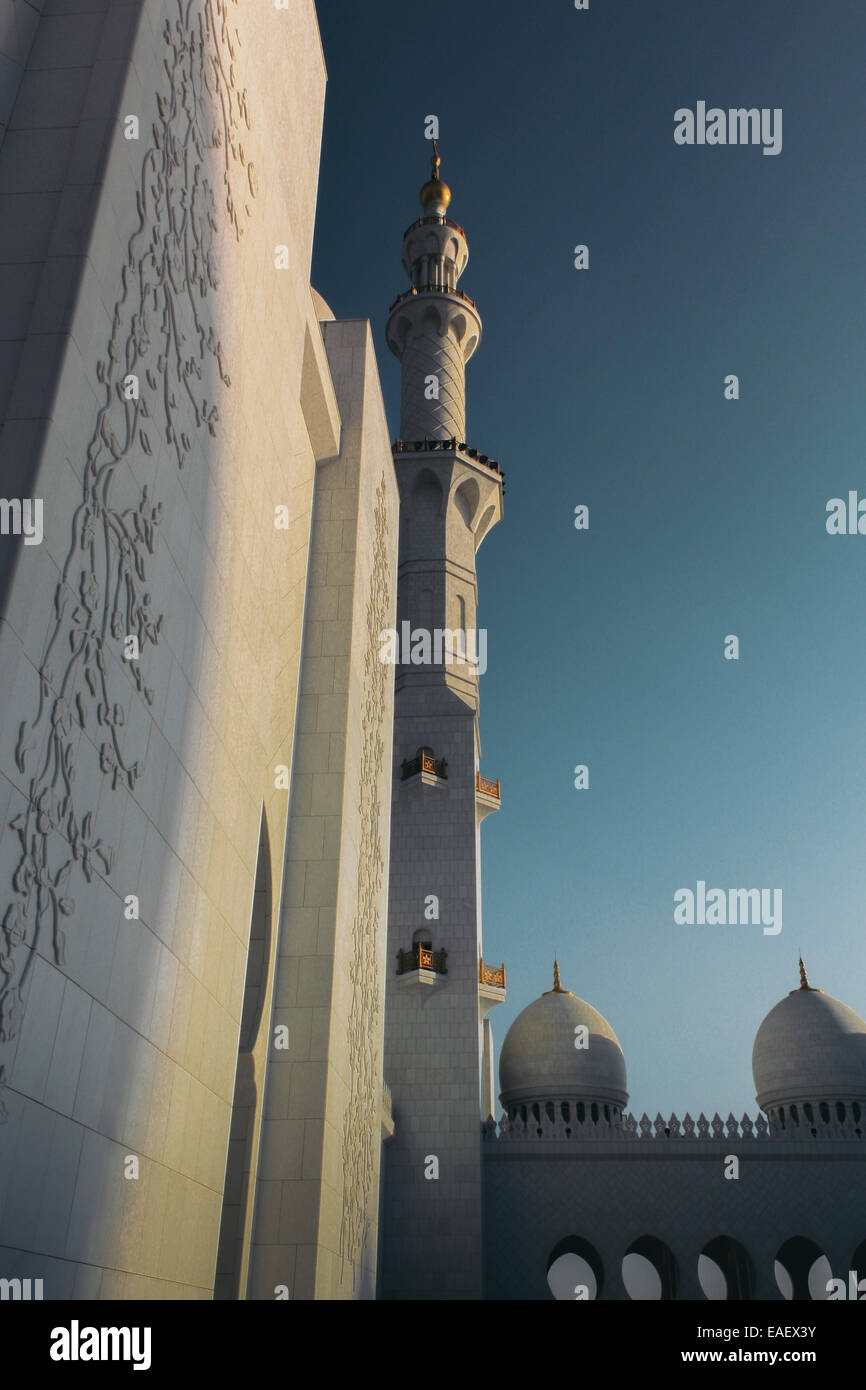 Scheich-Zayid-Moschee, Abu Dhabi, Vereinigte Arabische Emirate Stockfoto