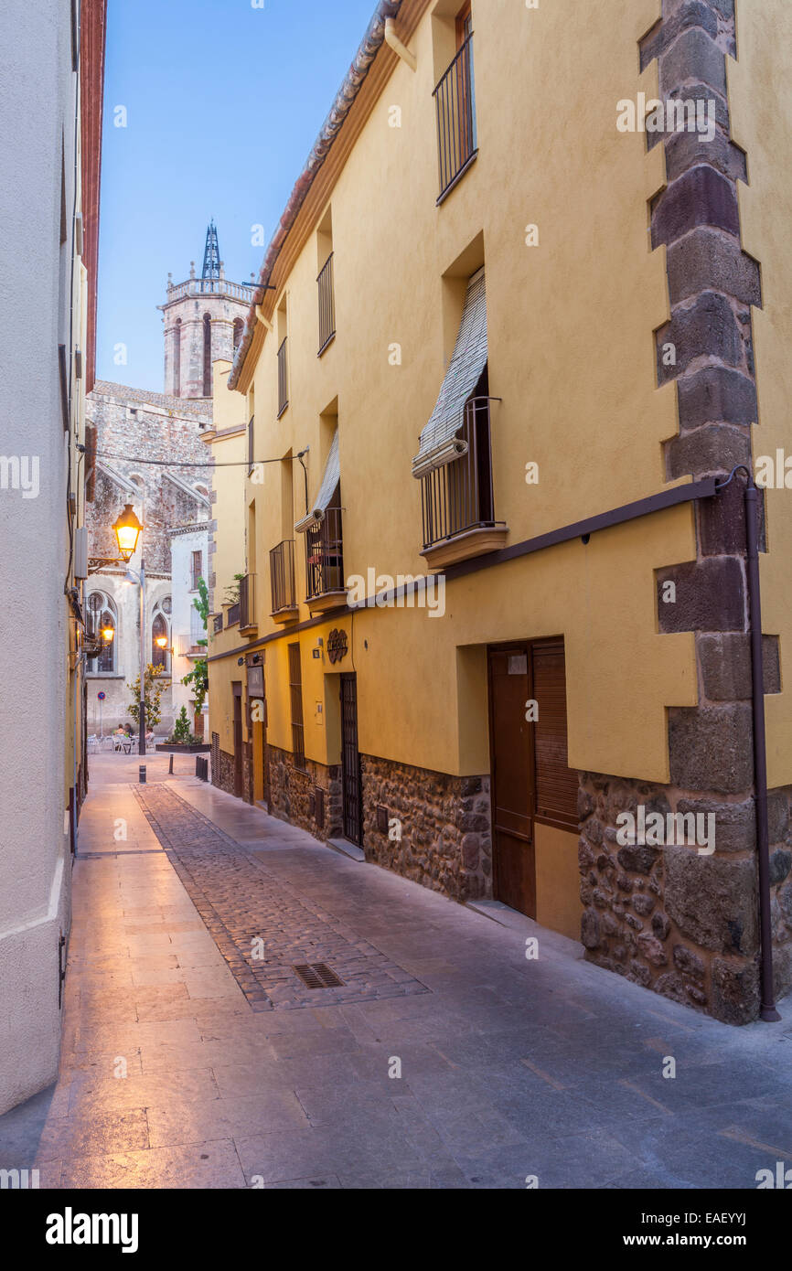 Caldes de Montbui Dorf in der Provinz Barcelona, Spanien Stockfoto