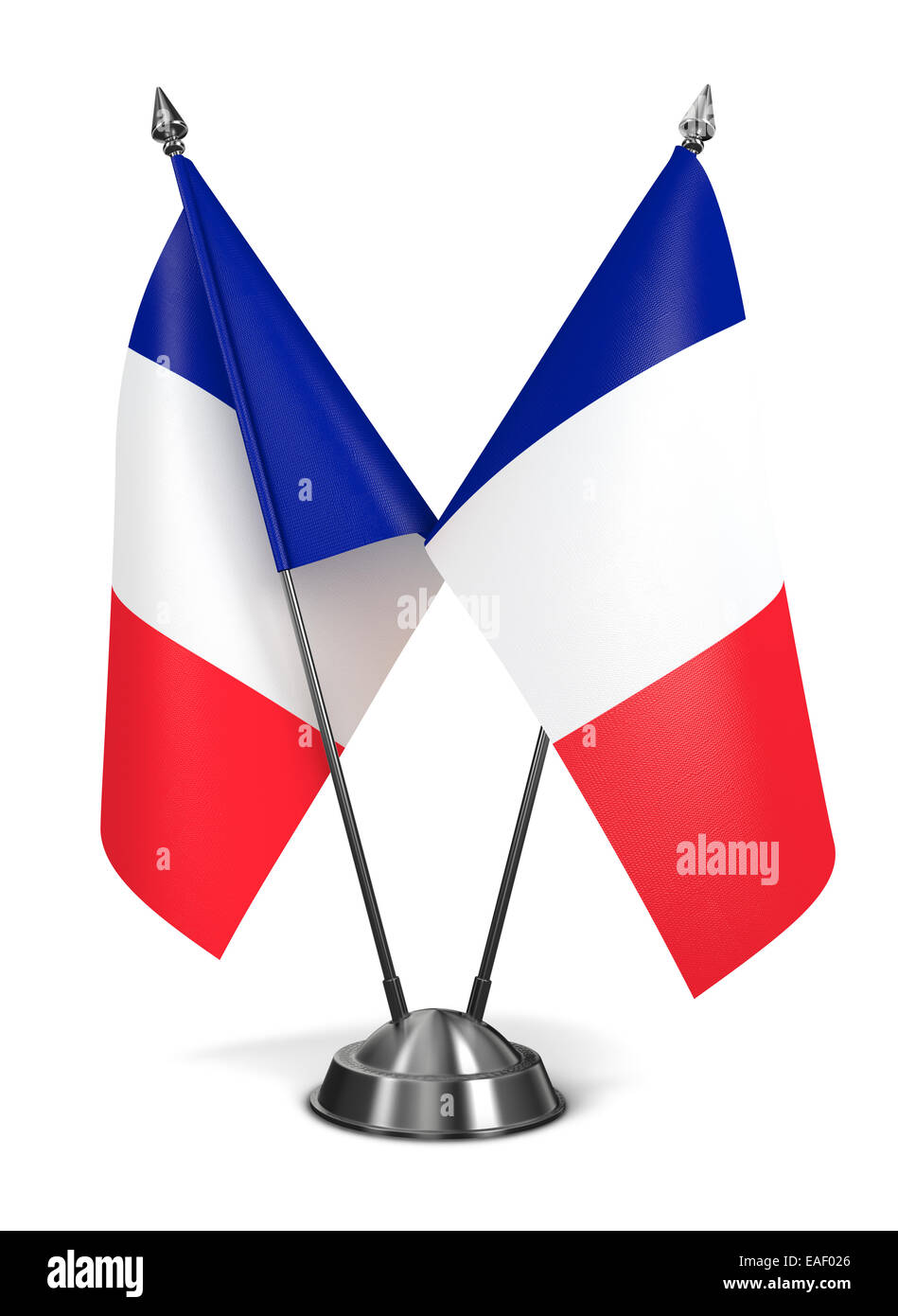 Frankreich - Miniatur-Flags. Stockfoto