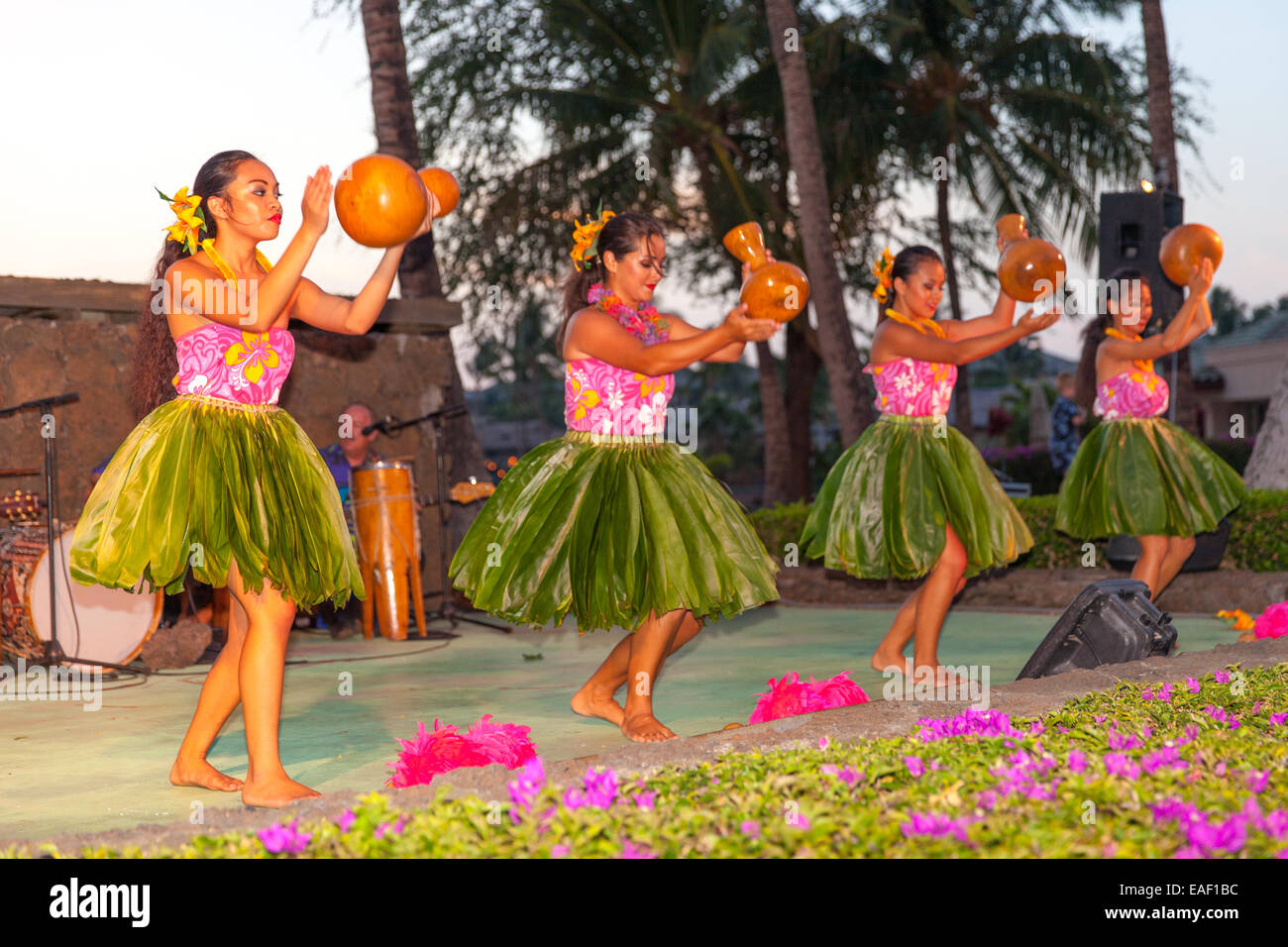 Luau im Marriott Hotel, Hawaii, USA Stockfotografie Alamy