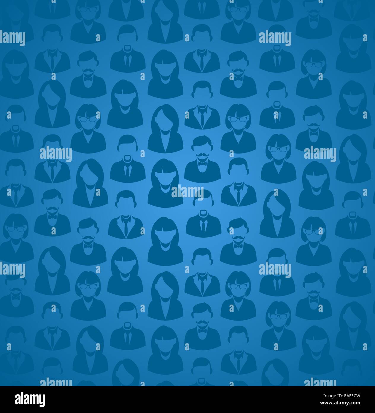 Social-Media arbeiten Gruppenkonzept in blauen Musterdesign Hintergrund. EPS10 Vektor-Datei mit Transparenz Schichten. Stockfoto