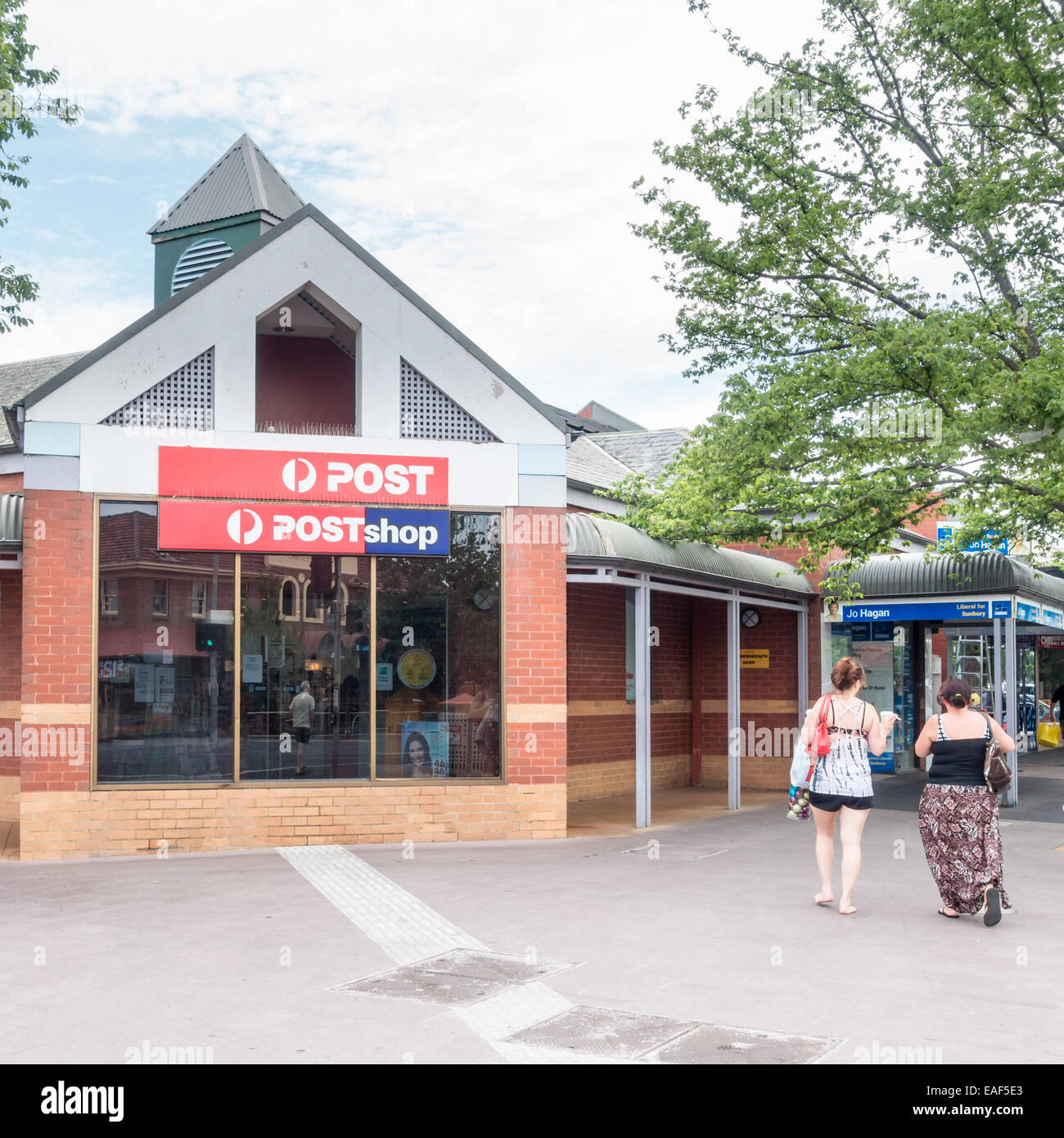 Deutsche Post-Shop-Eingang in Sunbury, Victoria, Australien Stockfoto