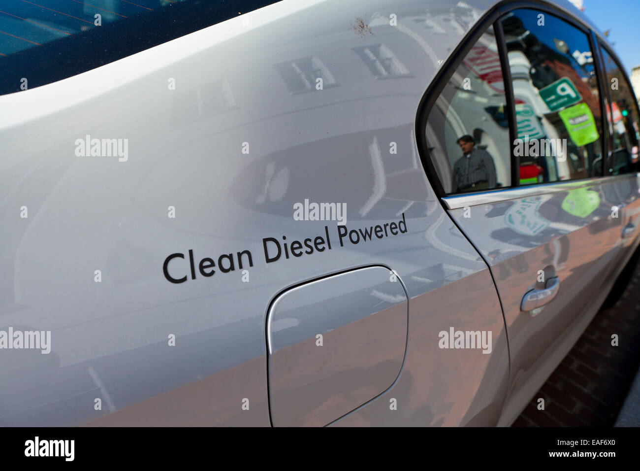 Saubere Diesel betriebenen Auto - USA anmelden Stockfoto