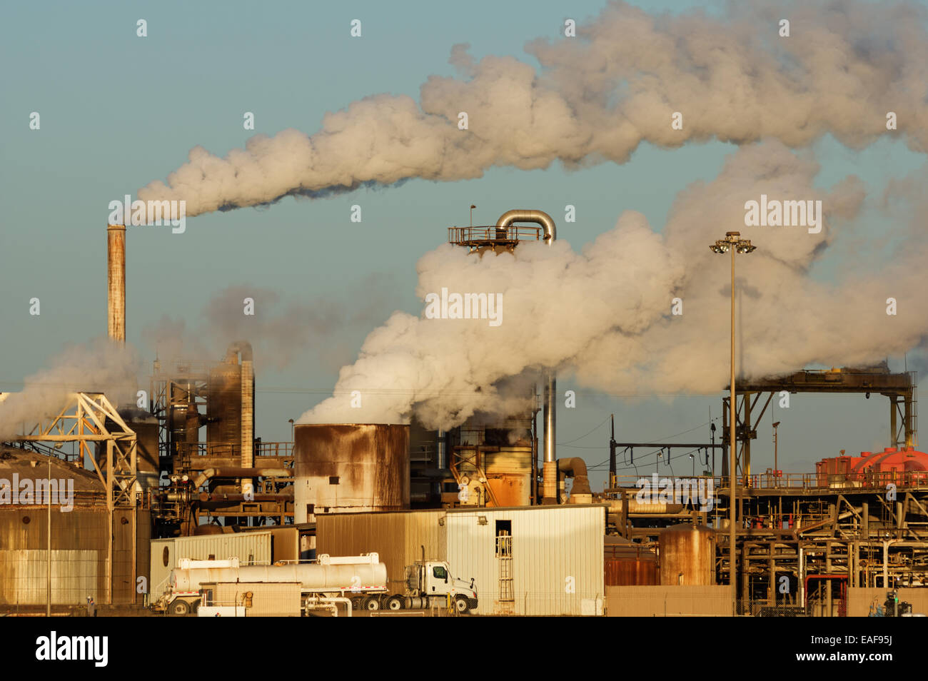 Geothermie-Kraftwerk in der Nähe von the Salton Sea in der Imperial Valley in Kalifornien Stockfoto