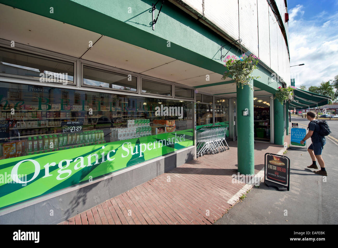 Die bessere Food Company Bio-Supermarkt in St. Werburgh, Bristol UK Stockfoto