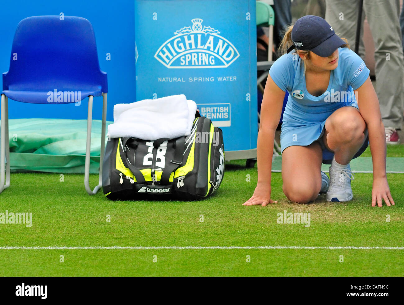 Aegon Tennis in Eastbourne, Großbritannien. 18. Juni. Ballmädchen Stockfoto