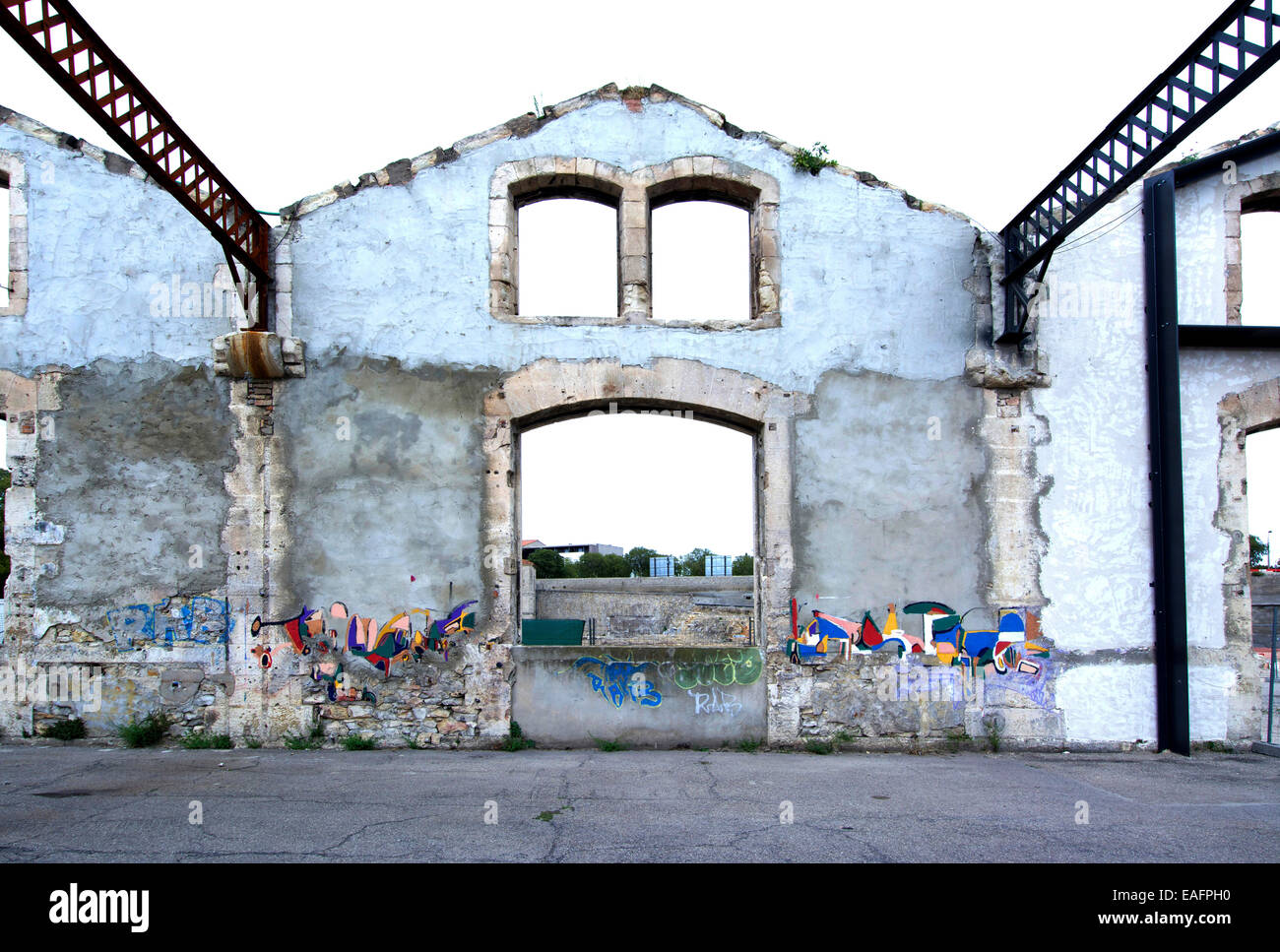 Verlassenen Fabrik. Frankreich. Europa. Stockfoto