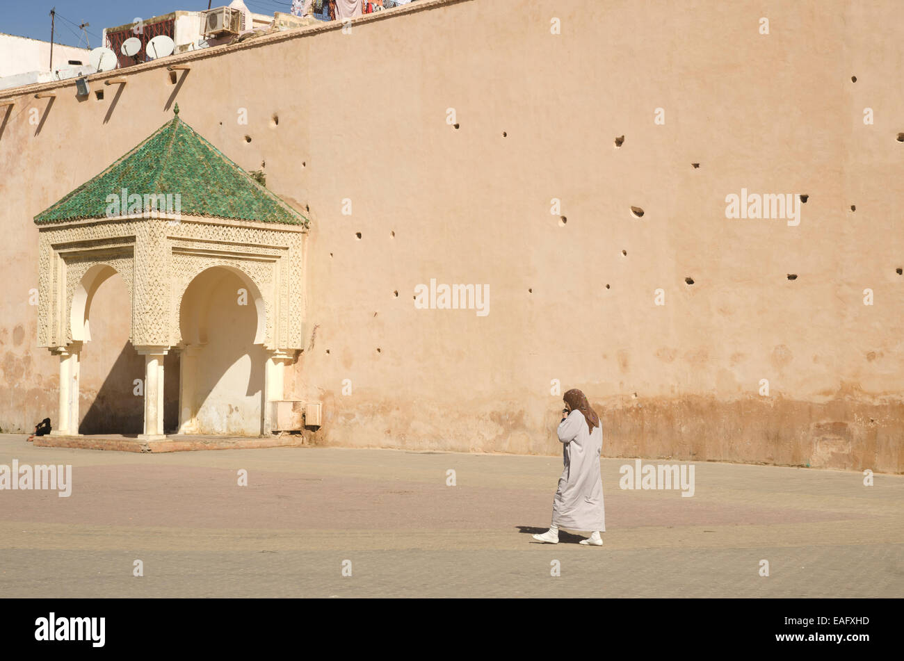 Lahdim Platz, Meknes Marokko Stockfoto