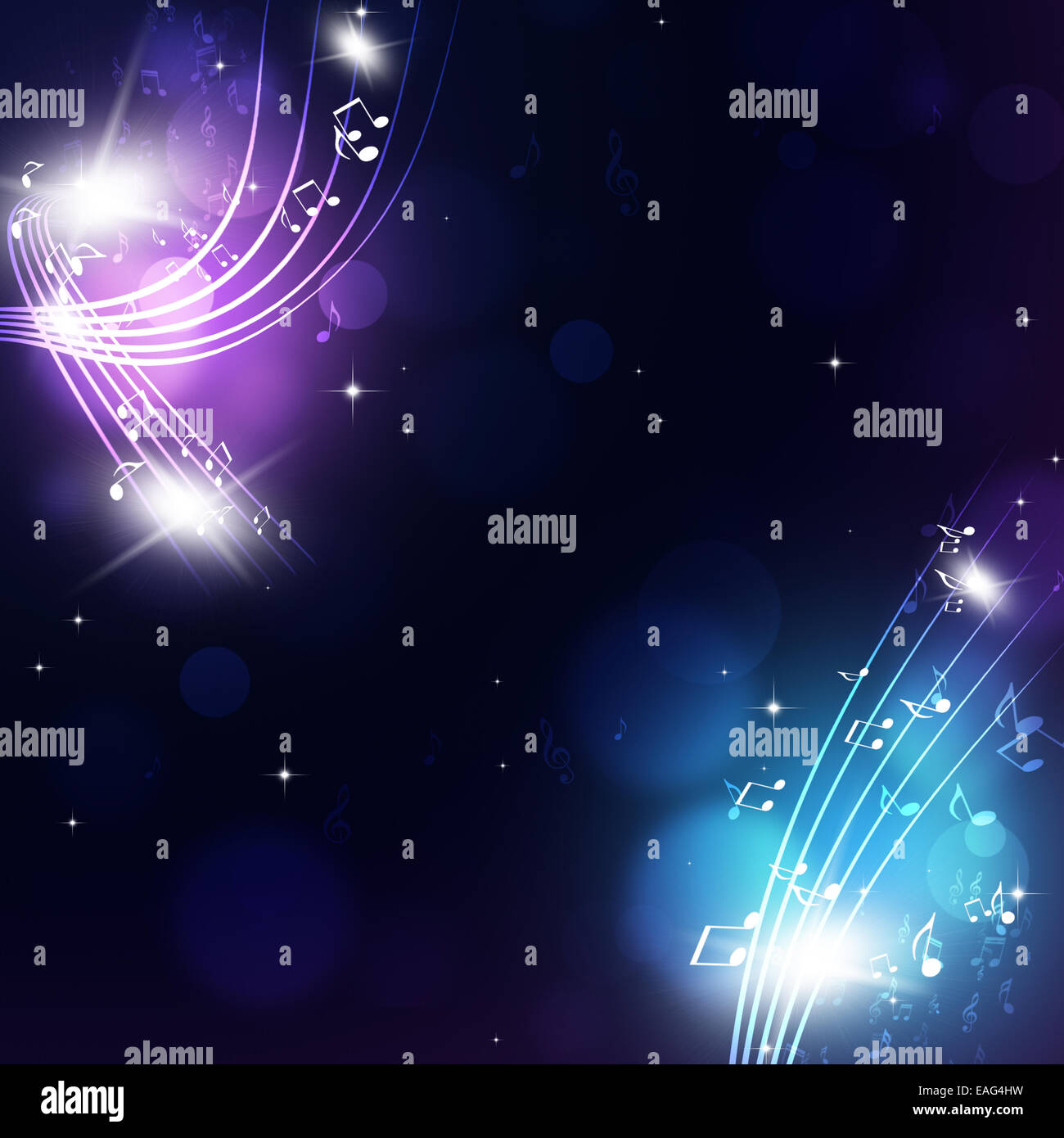 abstrakte Musik fest mehrfarbiger Hintergrund für Party-events Stockfoto