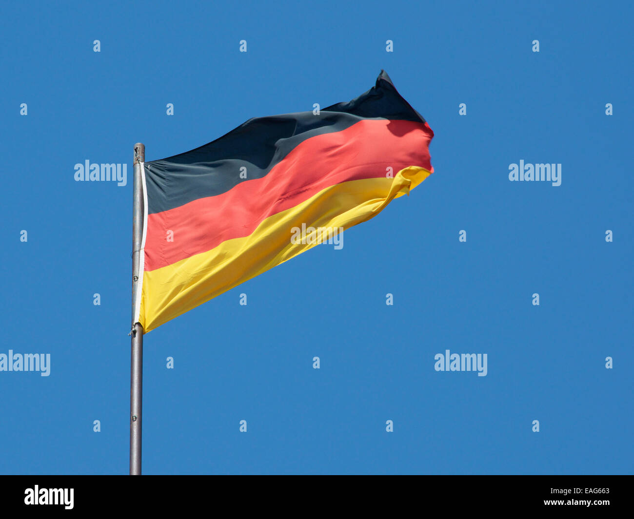 Deutsche Flagge Deutschland Stockfoto