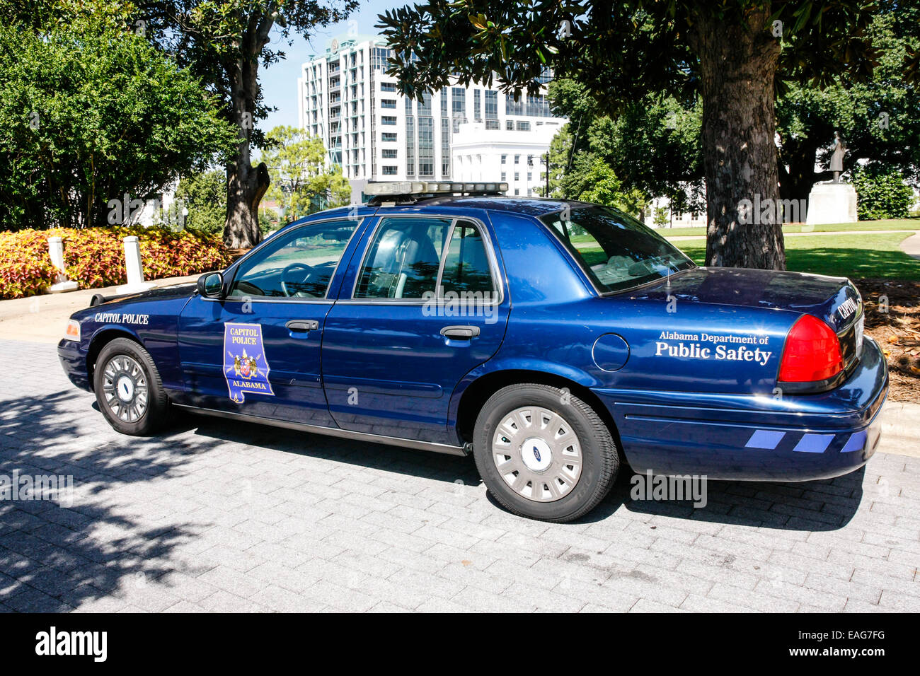 Ein Alabama Capitol Polizeifahrzeug in Montgomery Stockfoto