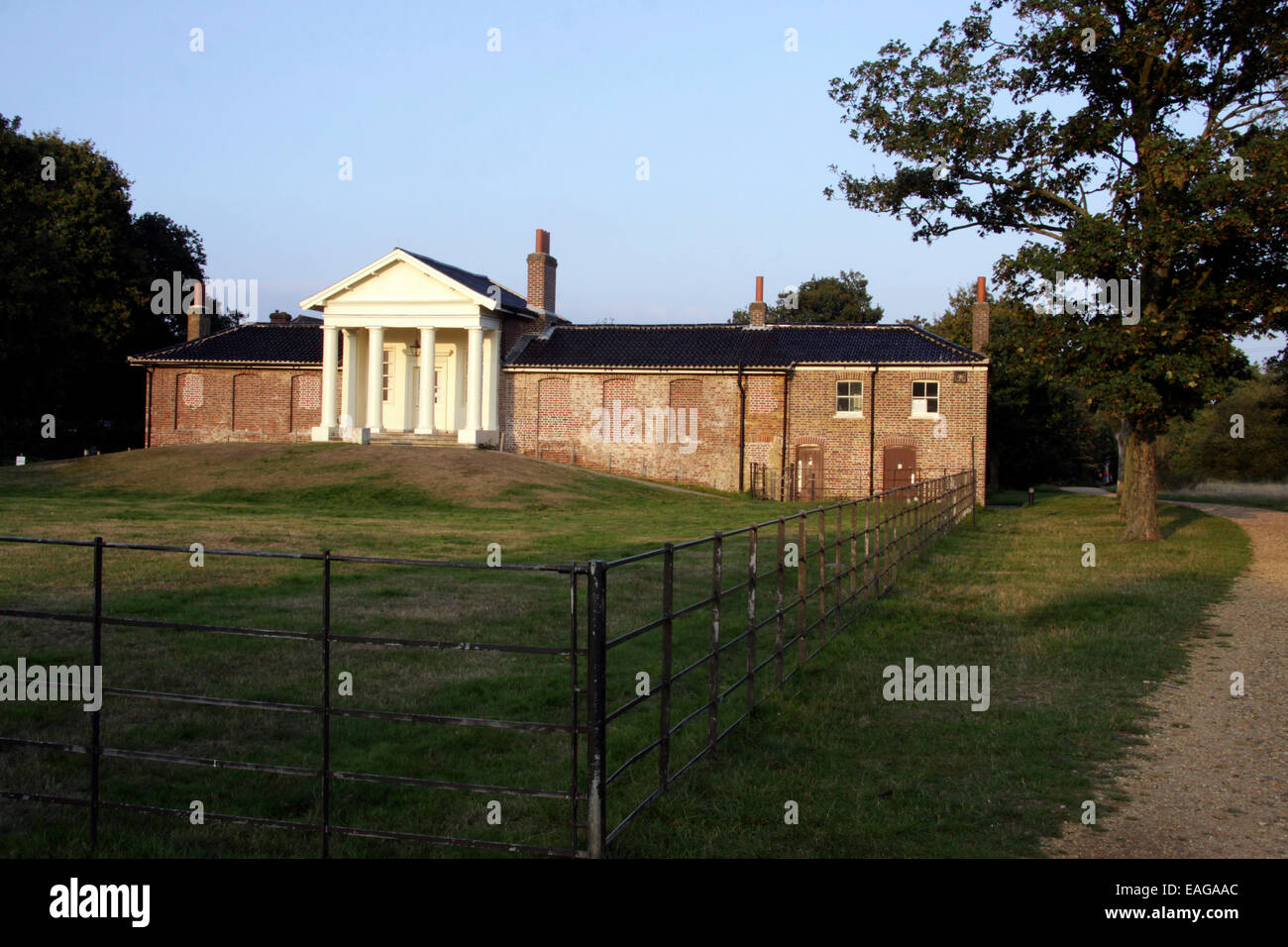 Der Tempelbau in Wanstead Park, East London Stockfoto