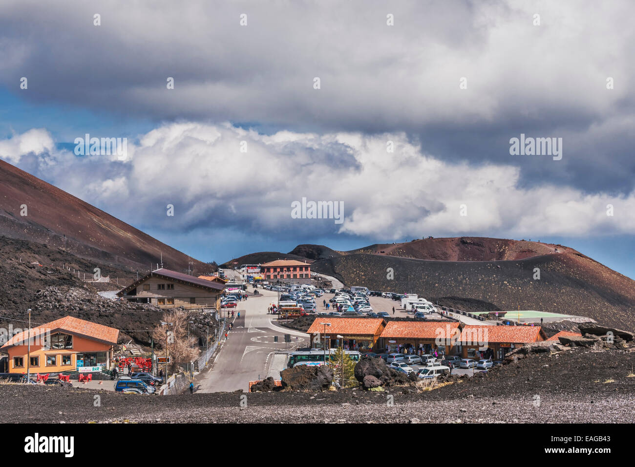 Monte Silvestrie Inferiore auf der Südseite des Ätna, Sizilien, Italien, Europa Stockfoto