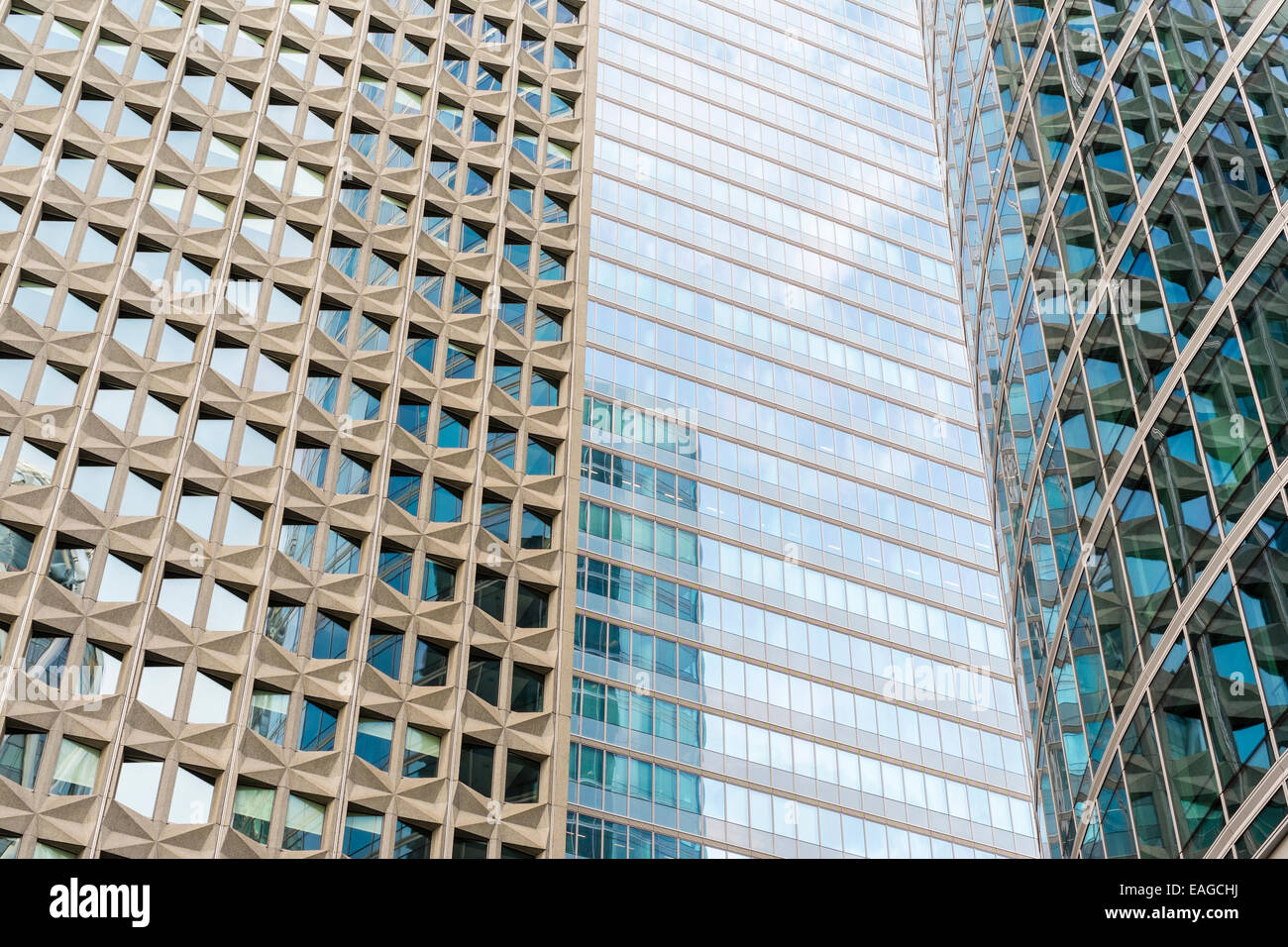 High-Rise Bürohaus in La D√ © Fense Geschäftsviertel, Paris Stockfoto